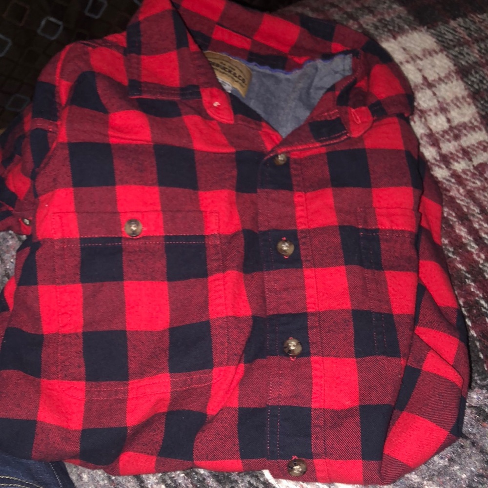 Red & Black Flannel Shirt